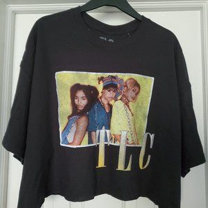 Plus Size TLC Graphic Tee Crop Top - 2X